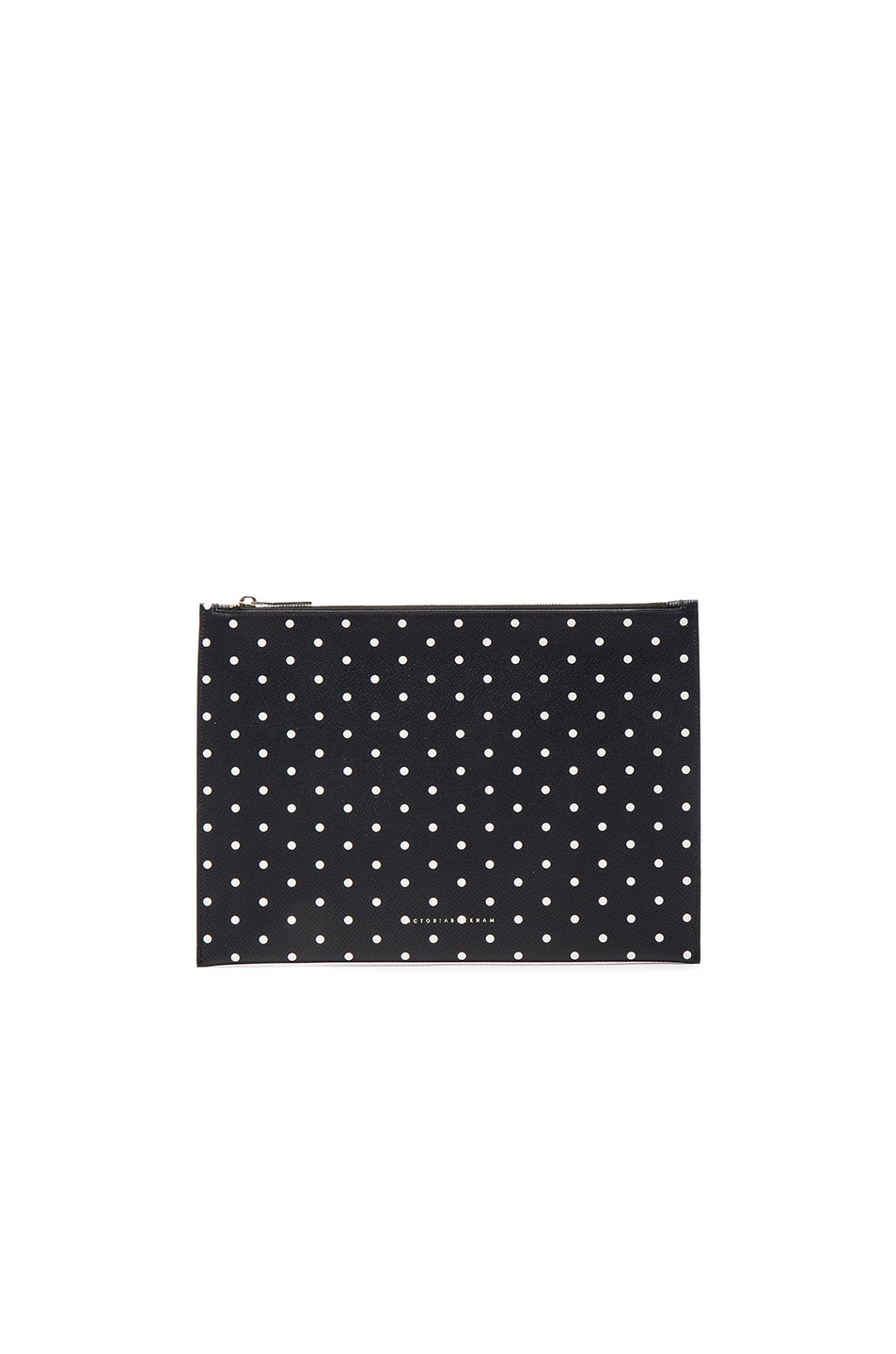 Image 1 of Victoria Beckham Printed PVC Large Simple Pouch in Navy