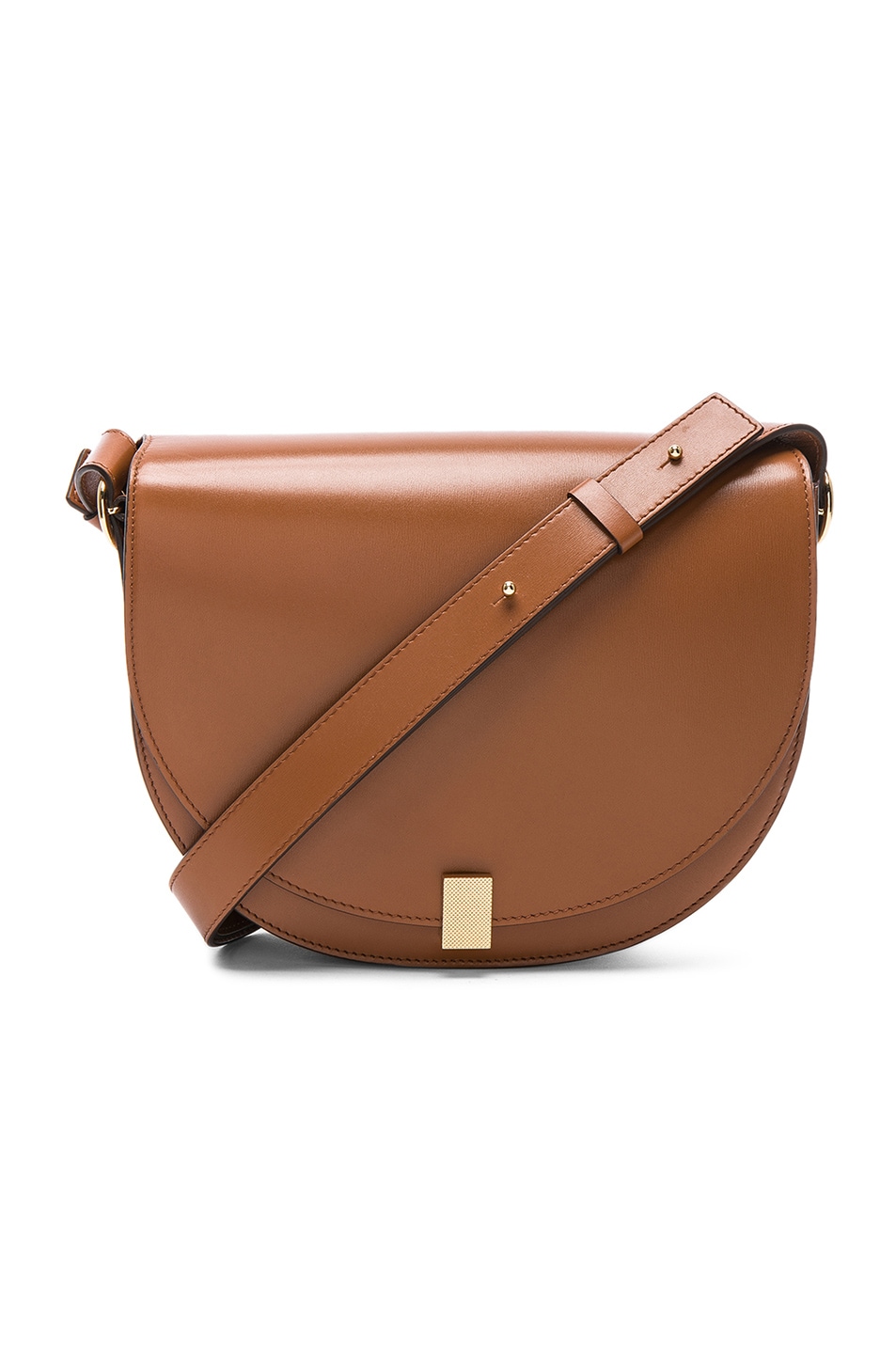 Image 1 of Victoria Beckham Half Moon Box Shoulder Bag in Cognac