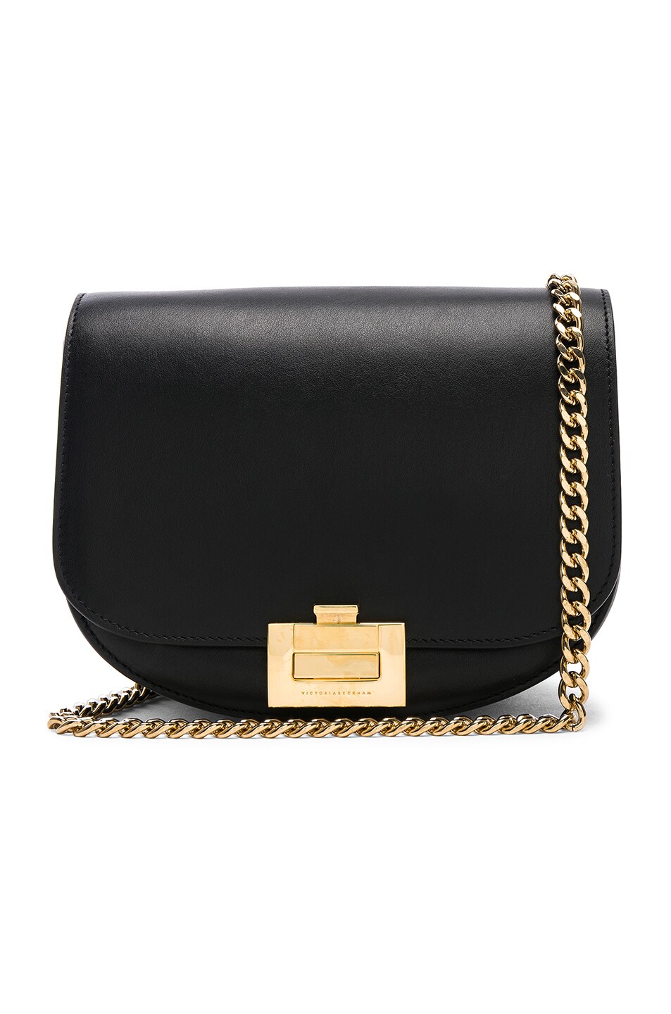 Image 1 of Victoria Beckham Box with Chain Handbag in Black