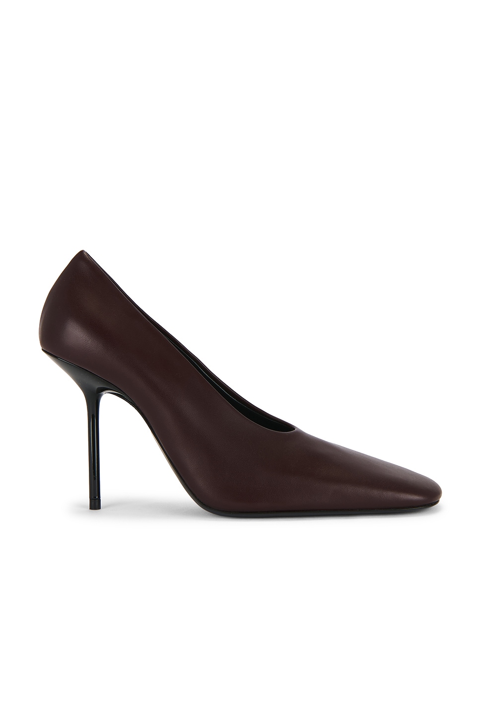 Image 1 of Victoria Beckham Square Toe Pump in Burgundy