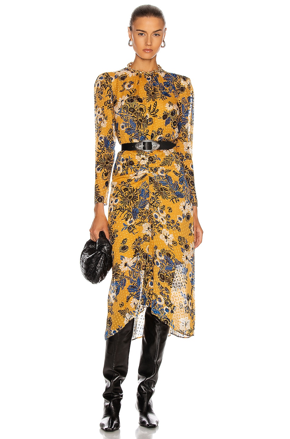 Image 1 of Veronica Beard Raylee Dress in Saffron Multi
