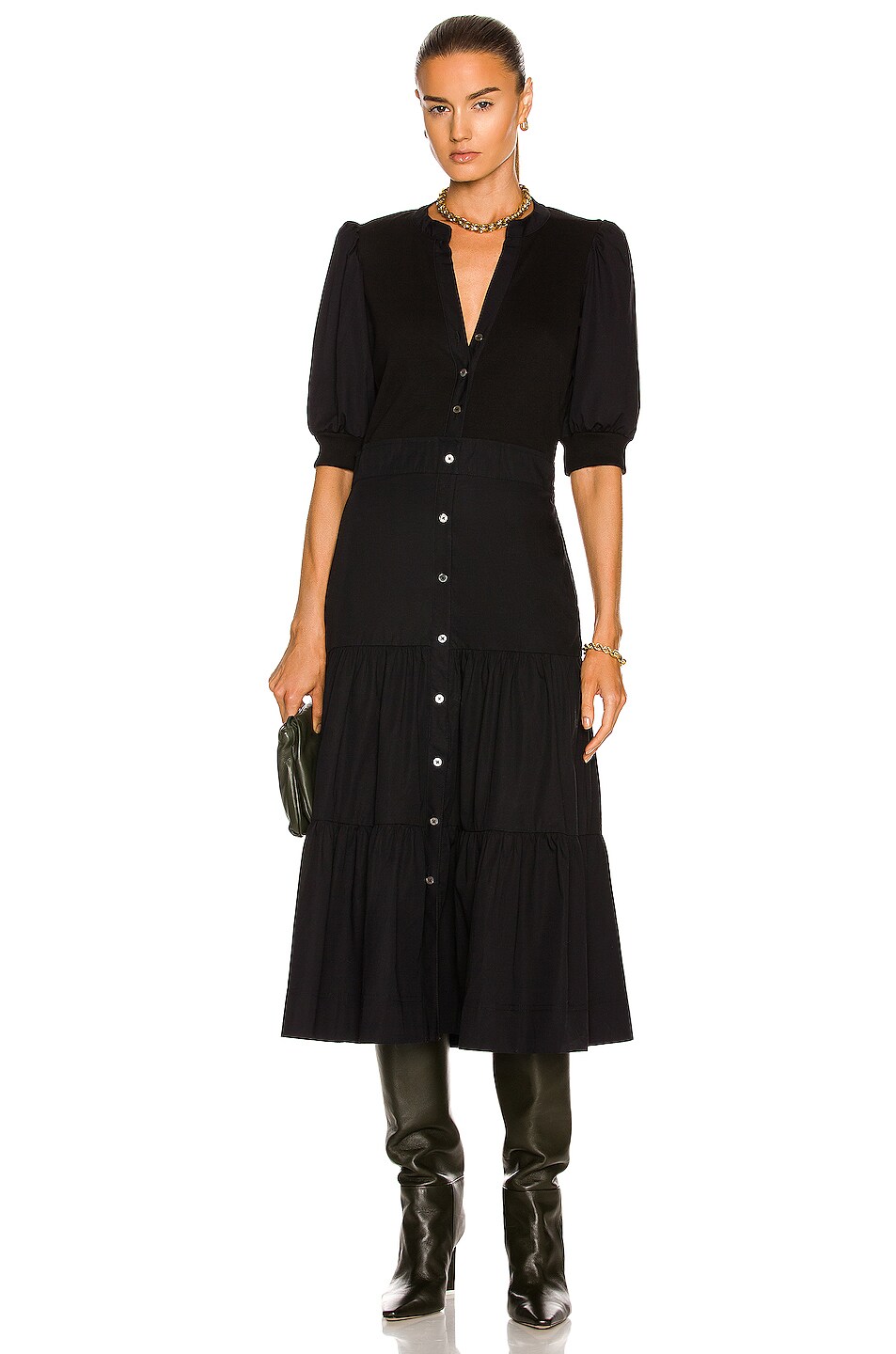 Image 1 of Veronica Beard Davenport Dress in Black