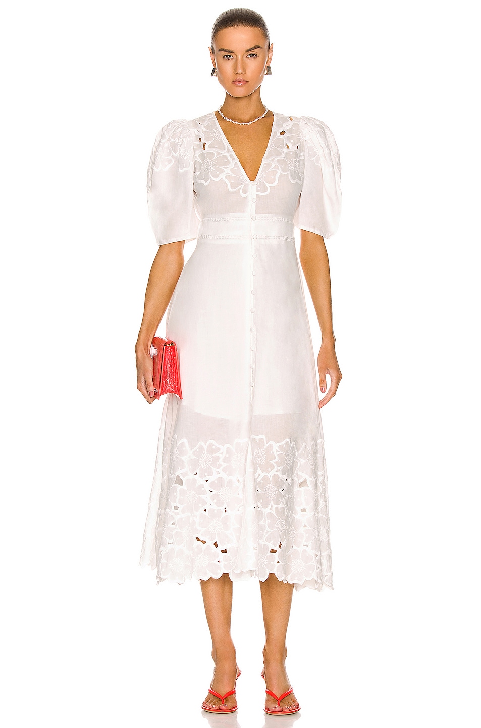 Image 1 of Veronica Beard Hope Dress in White