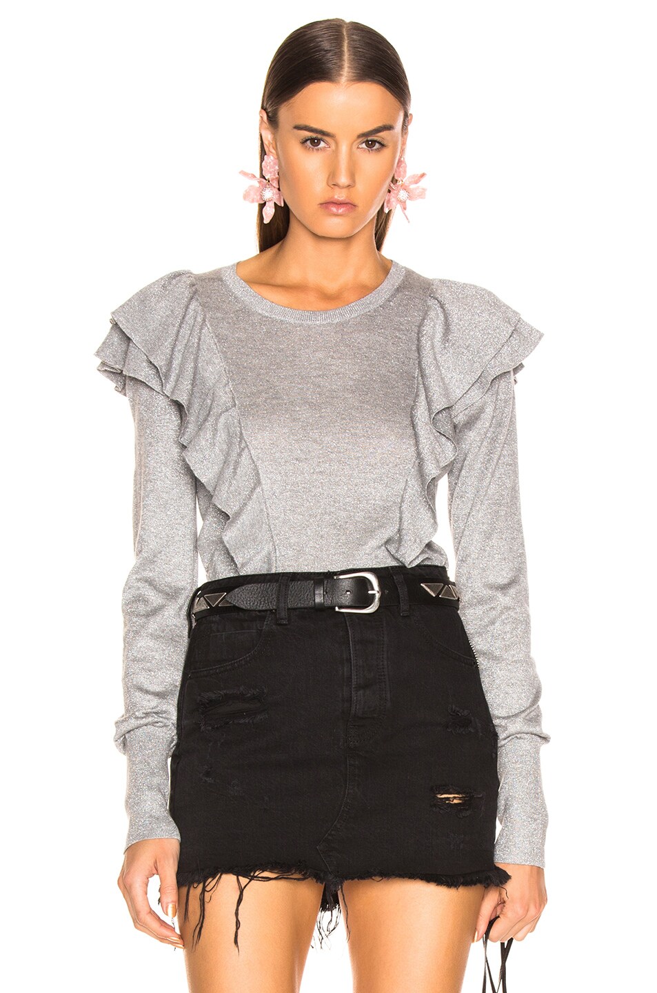 Image 1 of Veronica Beard Centre Sweater in Grey