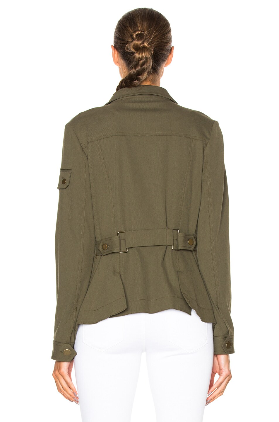 Veronica Beard Camp Jacket in Army Green | FWRD