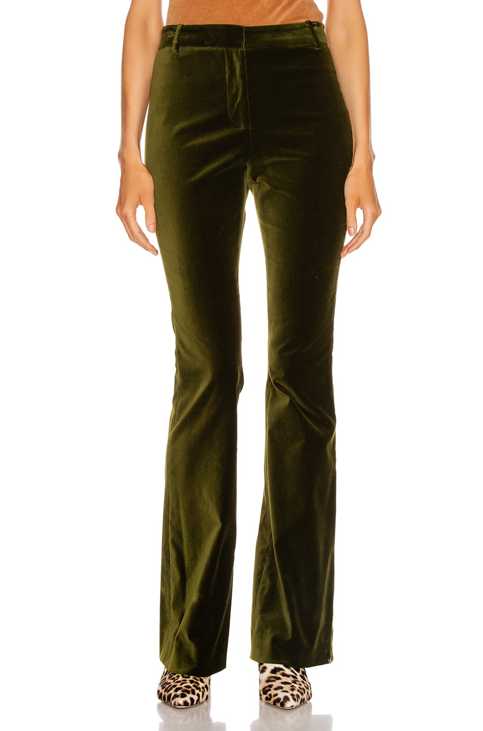 Image 1 of Veronica Beard Colt Pant in Olive
