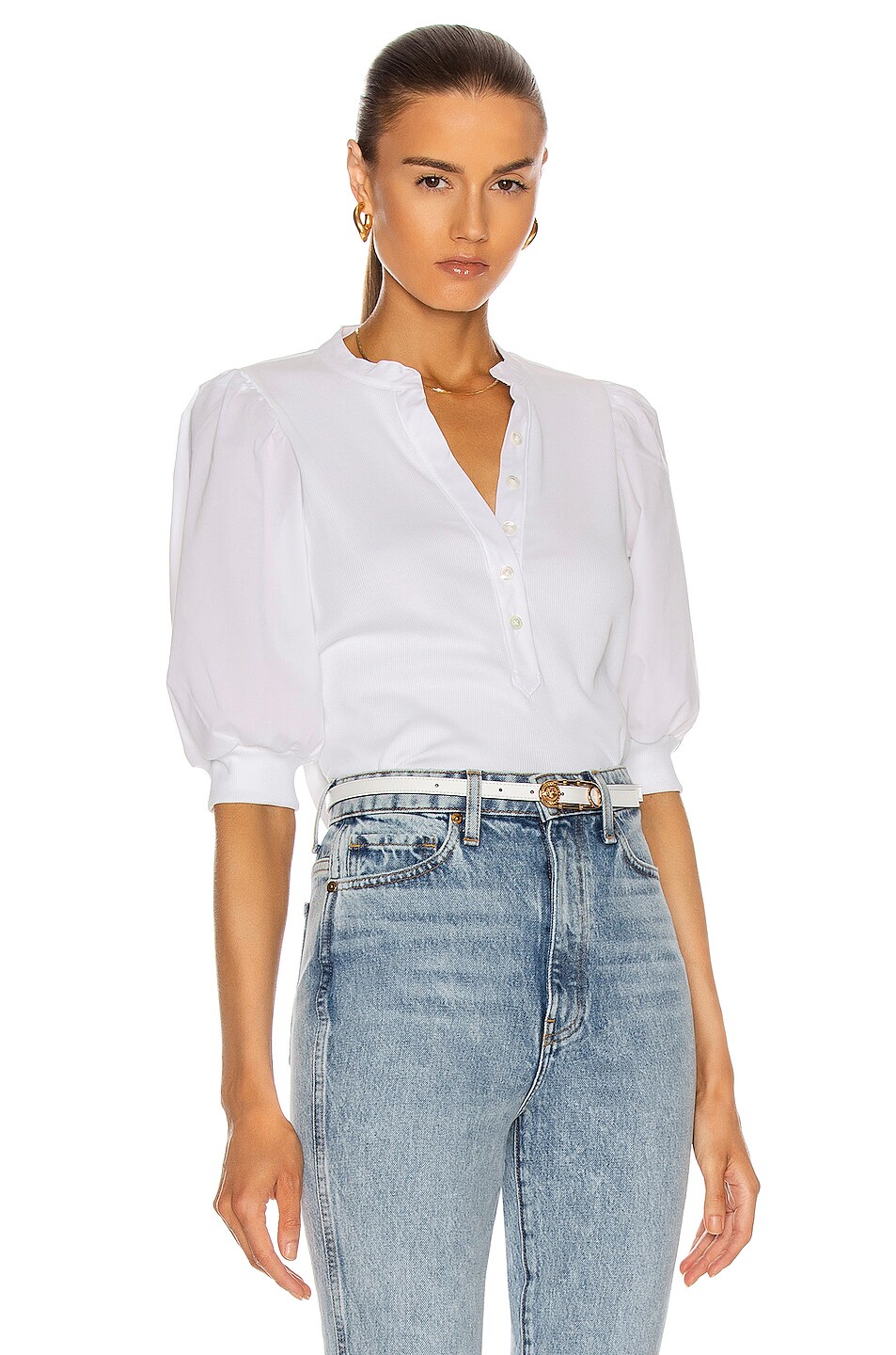 Image 1 of Veronica Beard Coralee Top in White