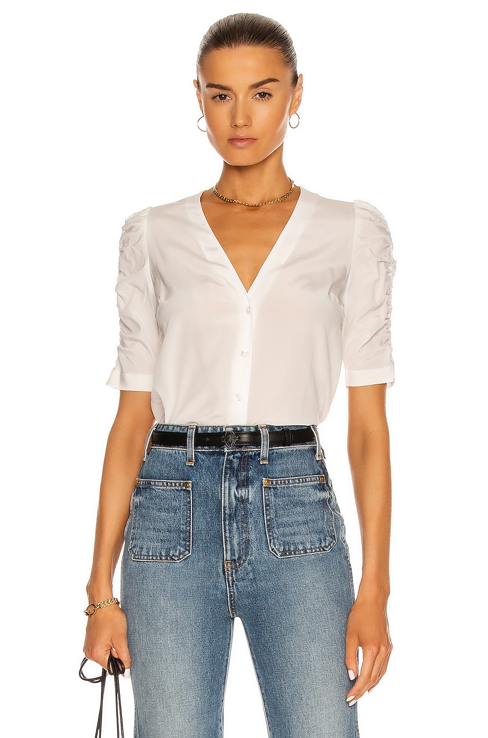 Image 1 of Veronica Beard Chiomo Top in White