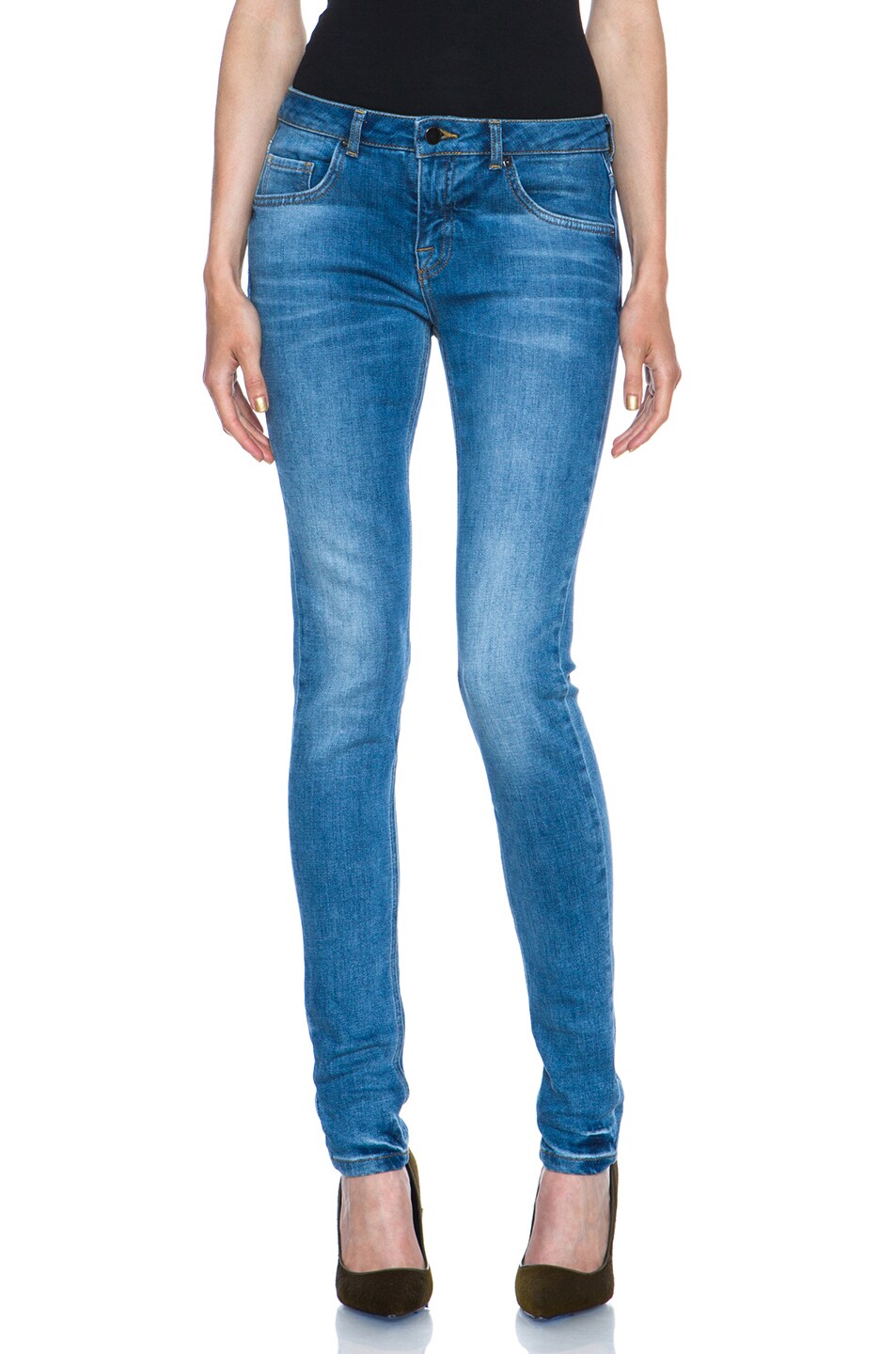 Image 1 of Victoria Beckham Denim Victoria Beckham Jeans Superskinny in Faded Blue