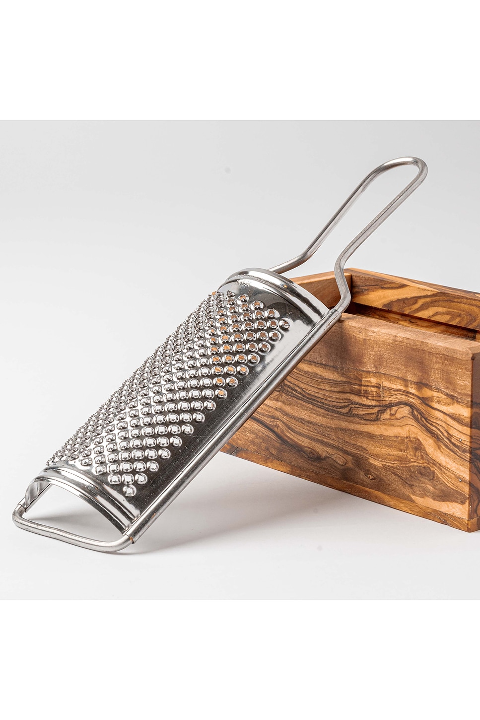 Image 6 of Verve Culture Olivewood Parmesan Cheese Box Grater in Brown