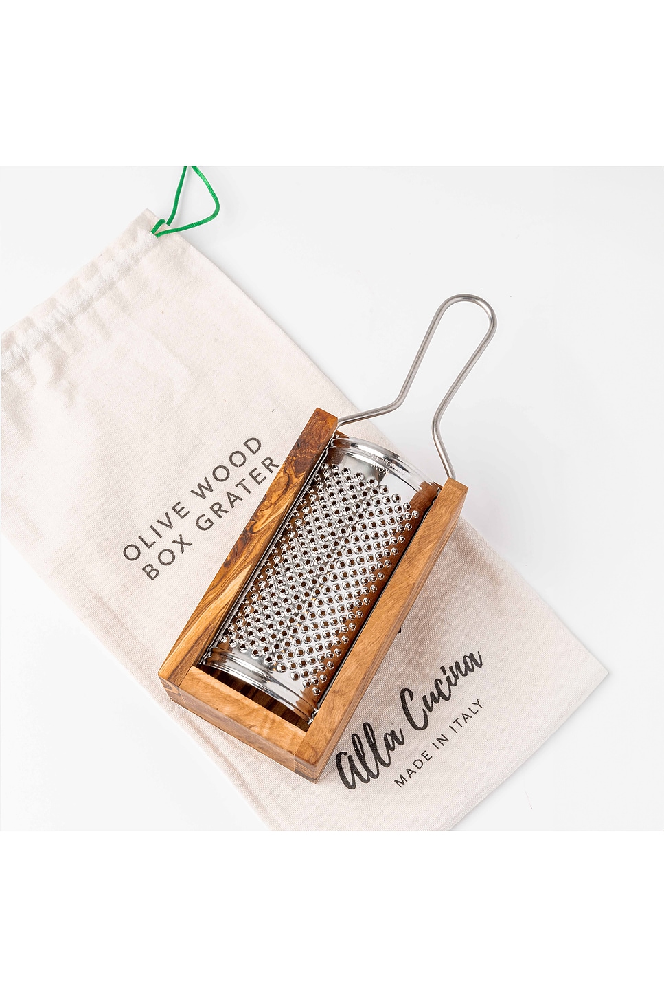 Image 7 of Verve Culture Olivewood Parmesan Cheese Box Grater in Brown