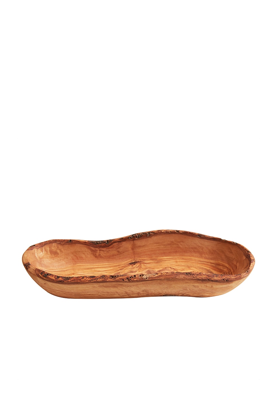 Olivewood Boat Shaped Bowl in Brown