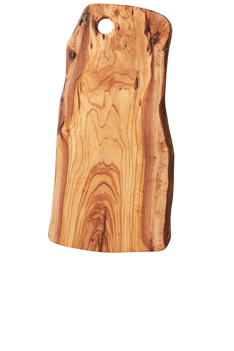 Olivewood Charcuterie Board With Hole Handle in Brown