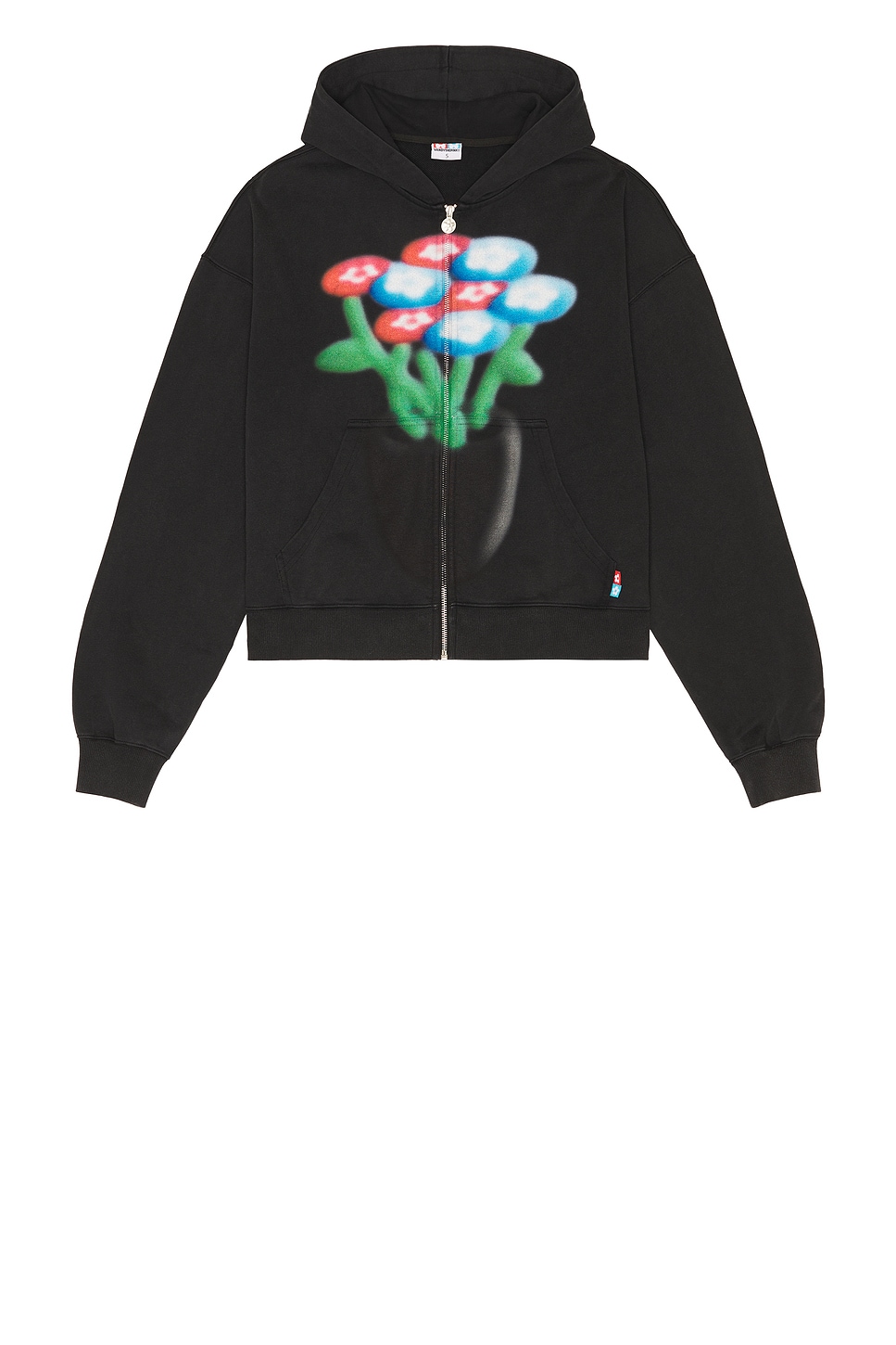 VANDYTHEPINK Spray Flower Zip Up Hoodie | Thumbnail 8