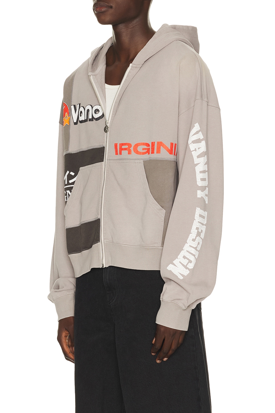 VANDYTHEPINK Paneled Zip Up Hoodie | Thumbnail 3 VANDYTHEPINK Paneled Zip Up Hoodie | Thumbnail 3