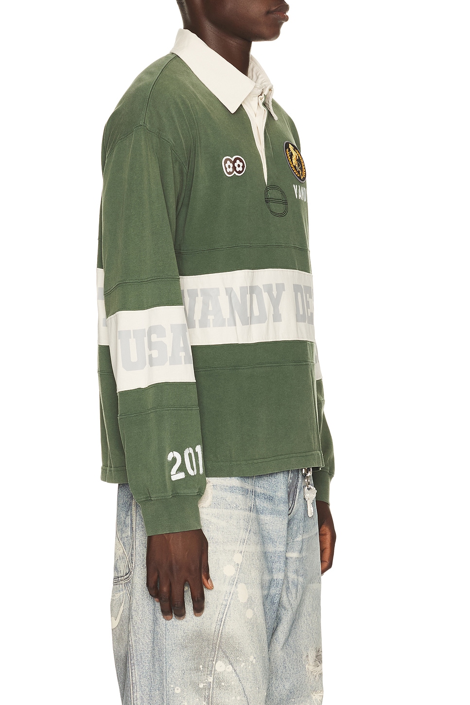 VANDYTHEPINK Washed Long Sleeve Rugby | Thumbnail 2 VANDYTHEPINK Washed Long Sleeve Rugby | Thumbnail 2