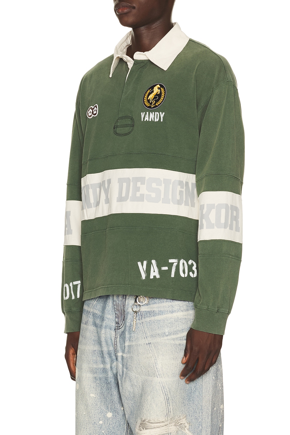 VANDYTHEPINK Washed Long Sleeve Rugby | Thumbnail 3 VANDYTHEPINK Washed Long Sleeve Rugby | Thumbnail 3