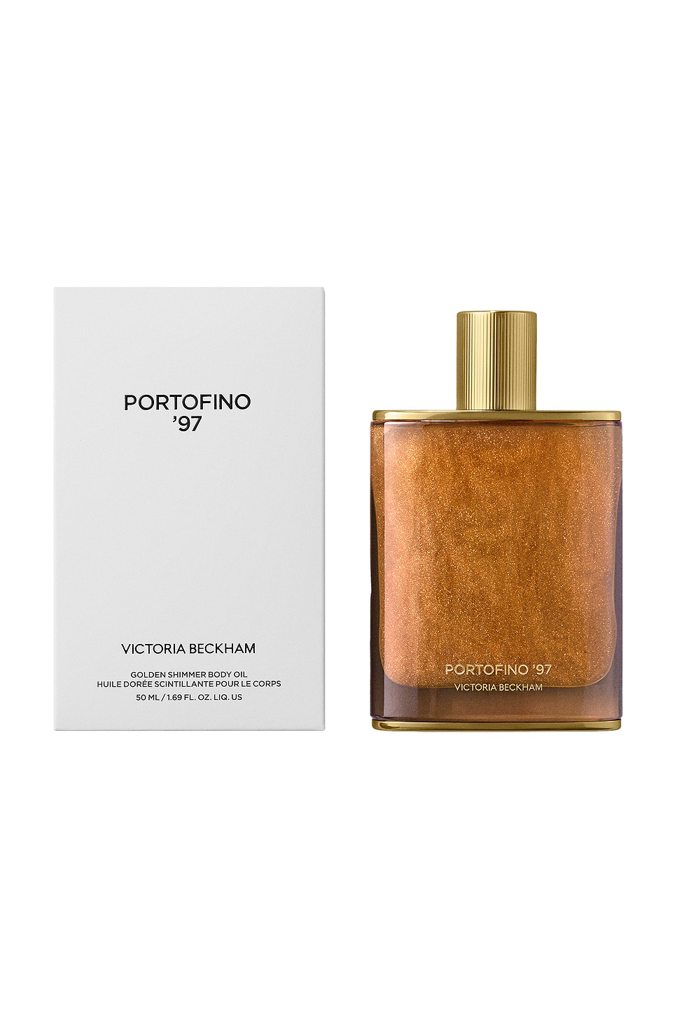 Shop Victoria Beckham Portofino '97 Shimmering Golden Body Oil In N,a