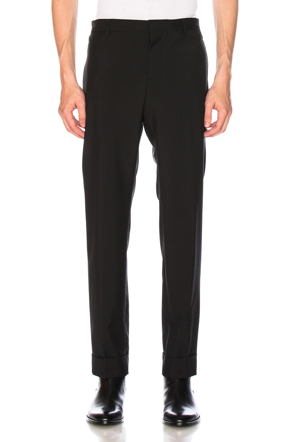 Image 1 of Valentino Garavani Zip Pocket Trousers in Black