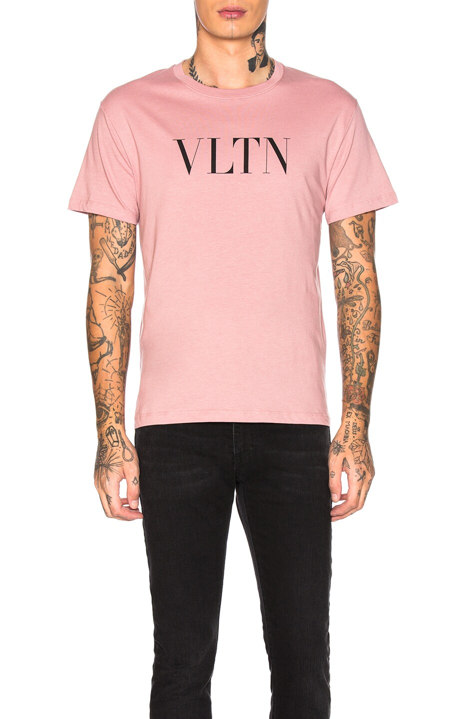 Image 1 of Valentino Garavani Logo Tee in Pink