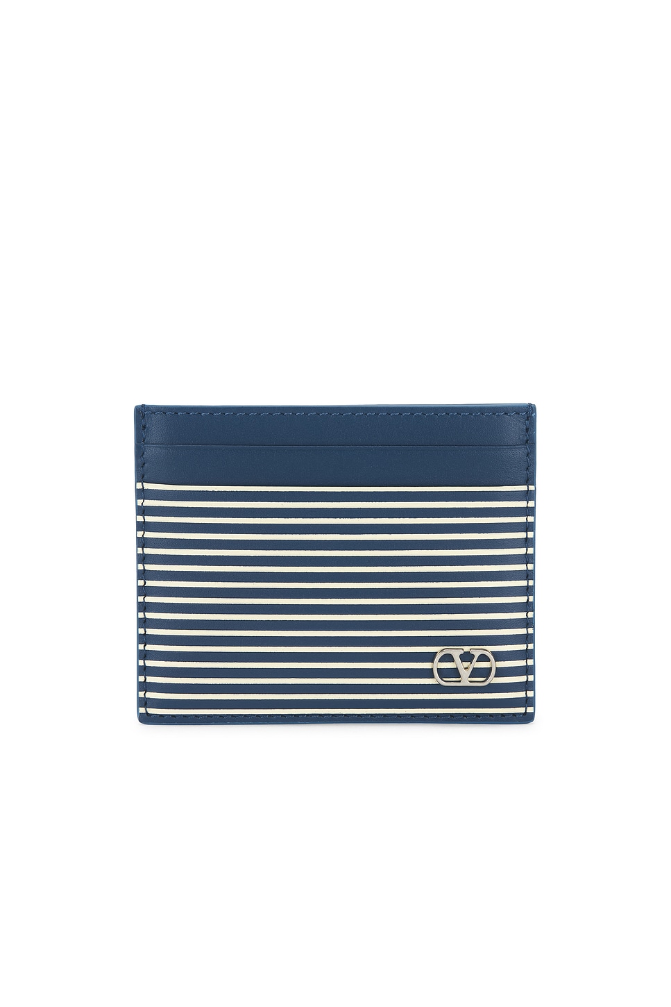 Valentino Garavani Classic Stripe Card Holder