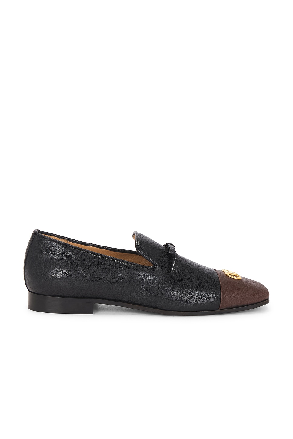 Image 1 of Valentino Garavani Loafer in Nero & Dark Brown