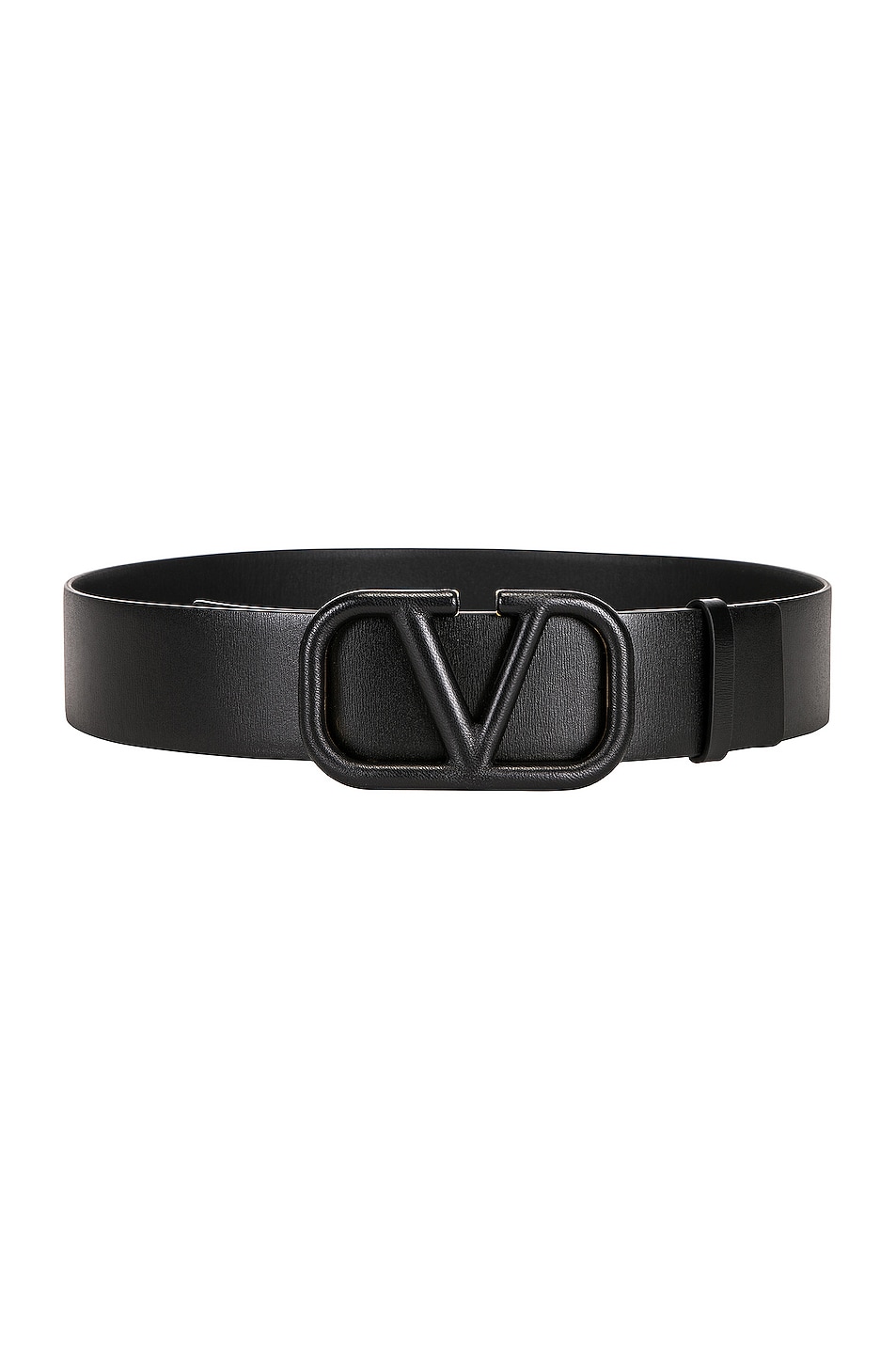 Vlogo Signature Buckle Belt in Black