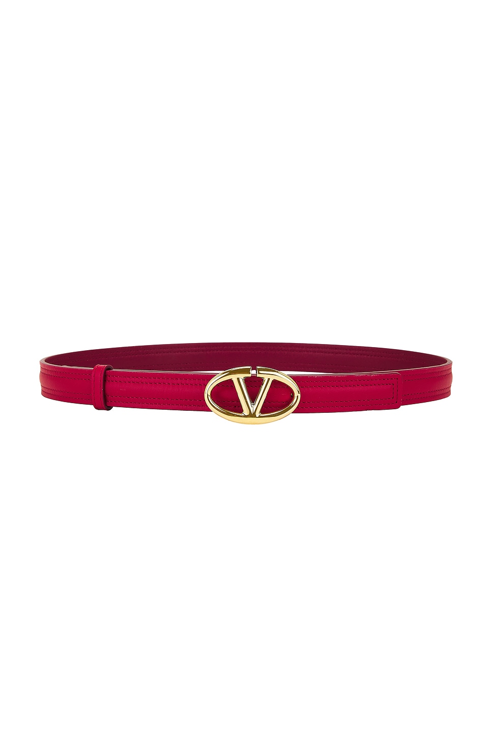 Shop Valentino V Logo 20 Belt In Rosso