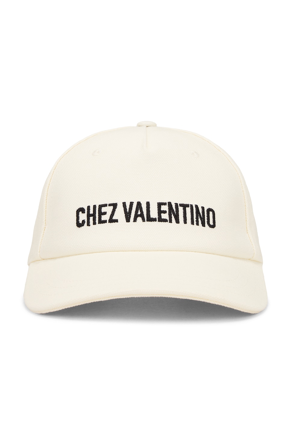 Chez Valentino Baseball Hat in Black,White