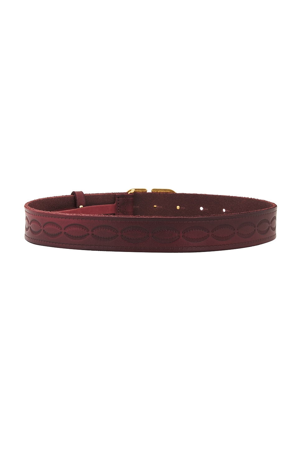 Valentino V Logo Signature 30 Belt In Dark Aubergine