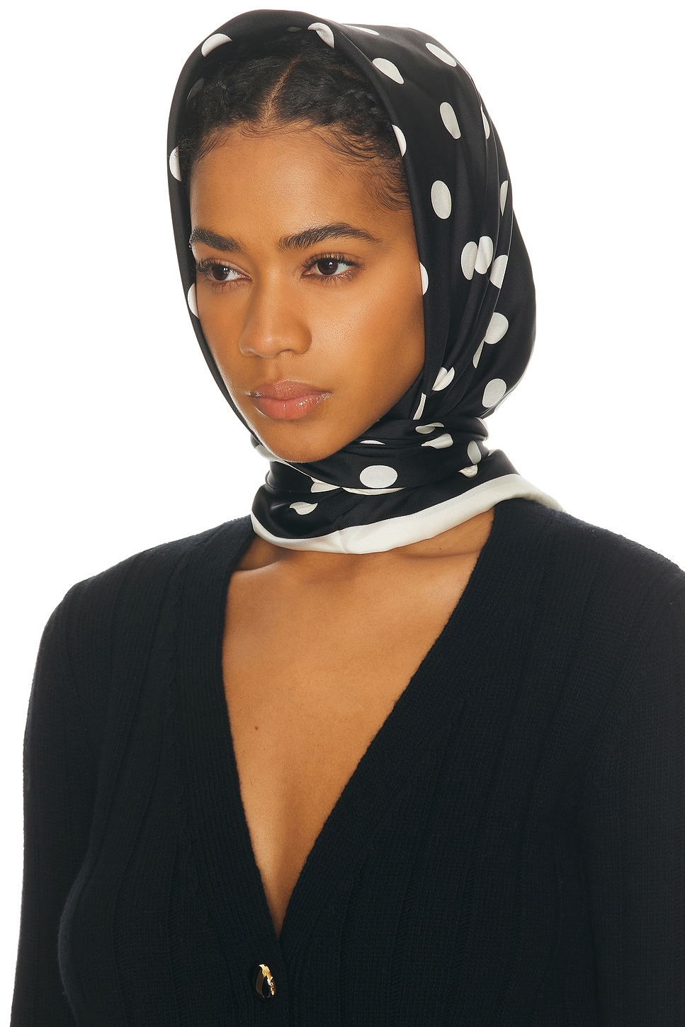 Valentino Seta Stampa Scarf In Black