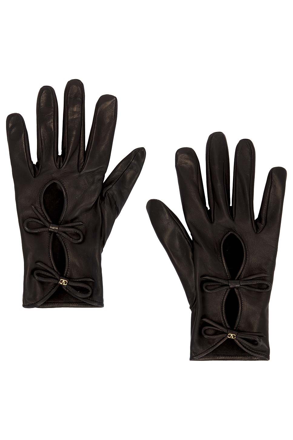 Valentino Garavani V Logo Nappa Gloves