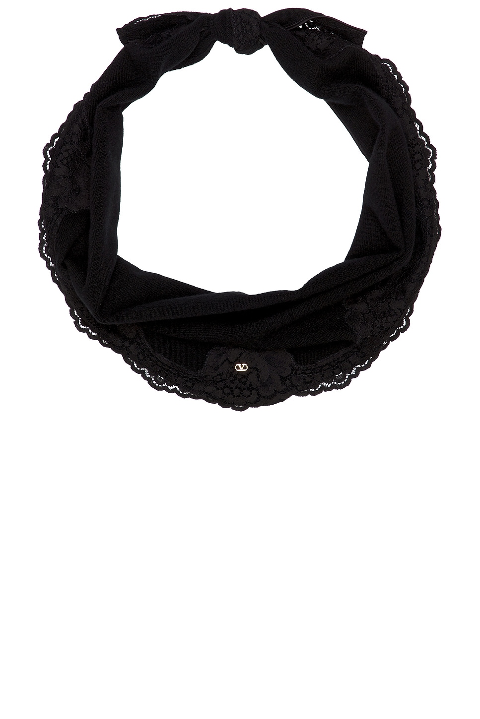 Valentino Garavani Knitted Scarf in Black