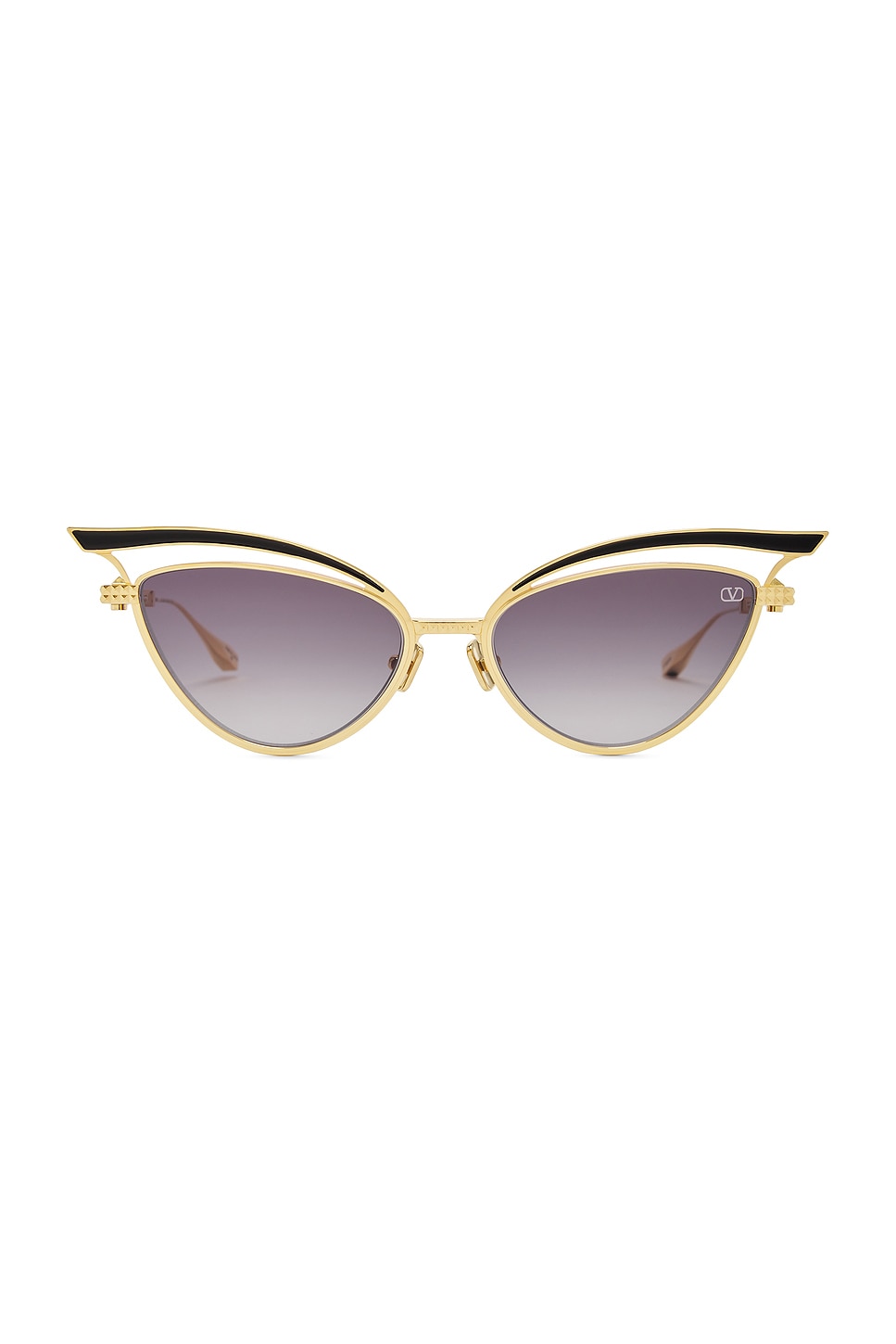 V-Glassliner Sunglasses in Metallic Gold