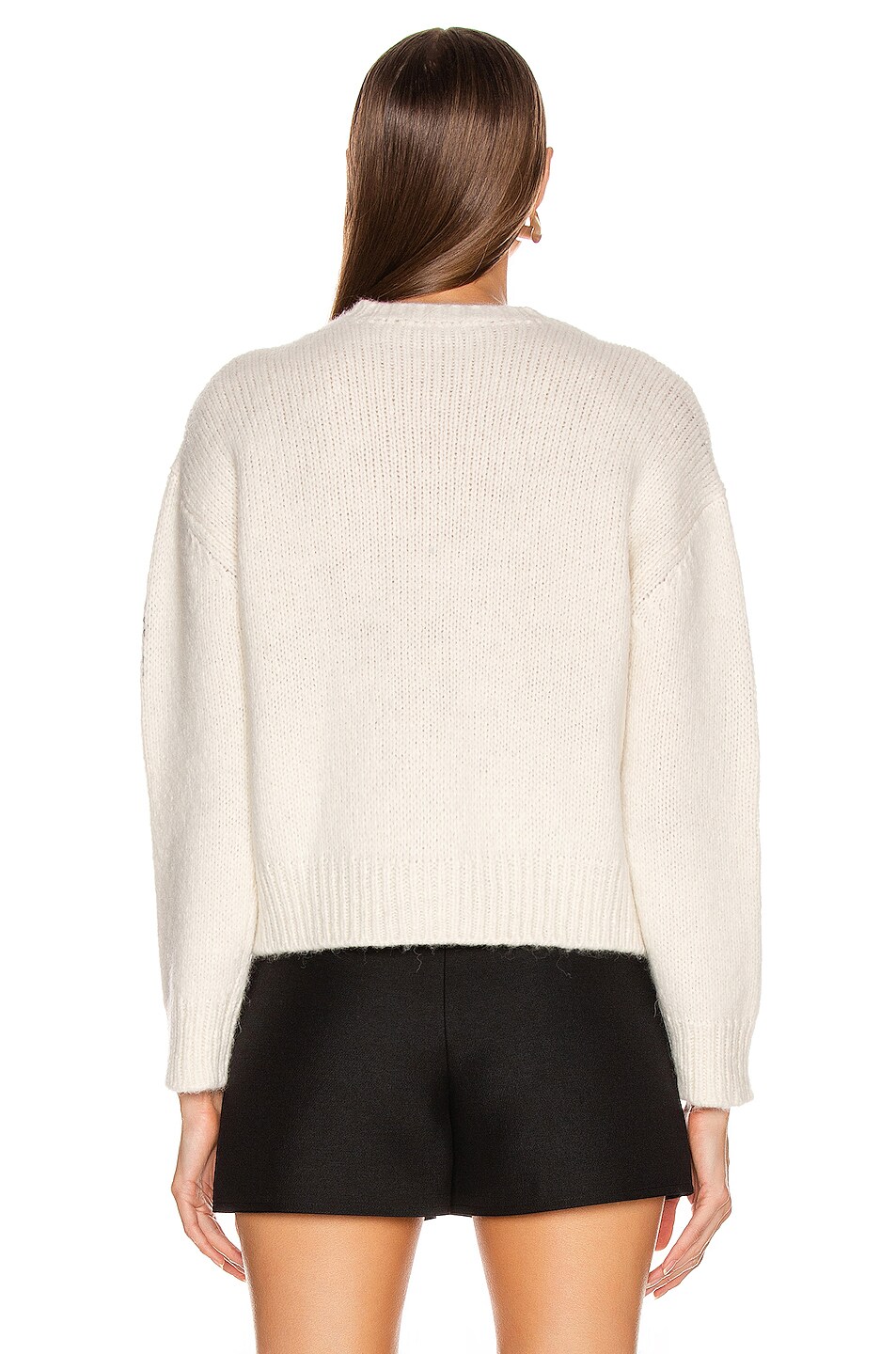 Valentino Garavani Logo Sweater in Black & Ivory | FWRD