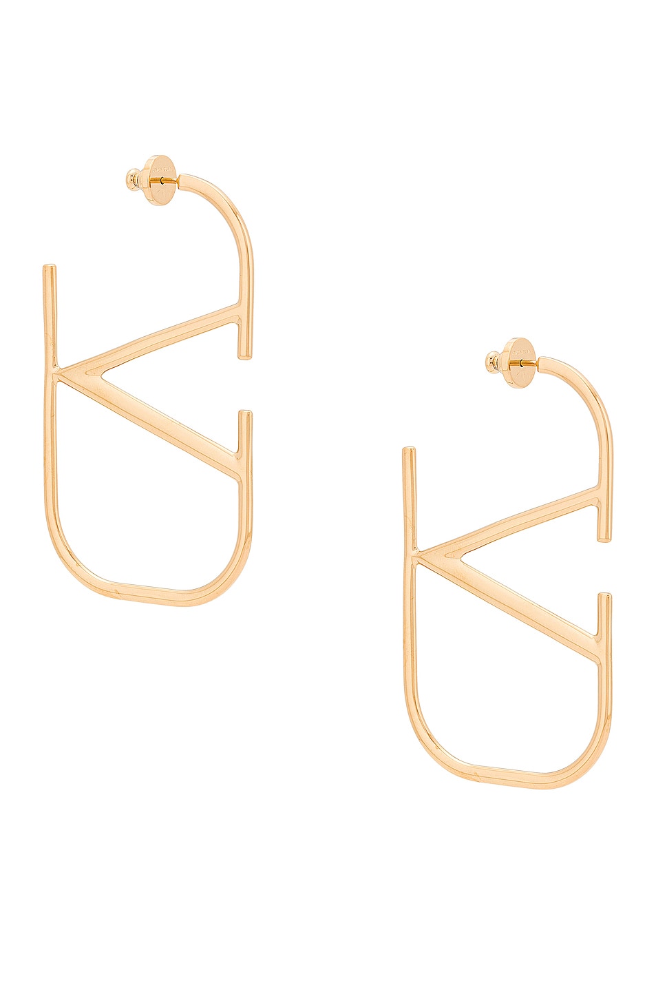 Image 1 of Valentino Garavani VLogo Earrings in Oro