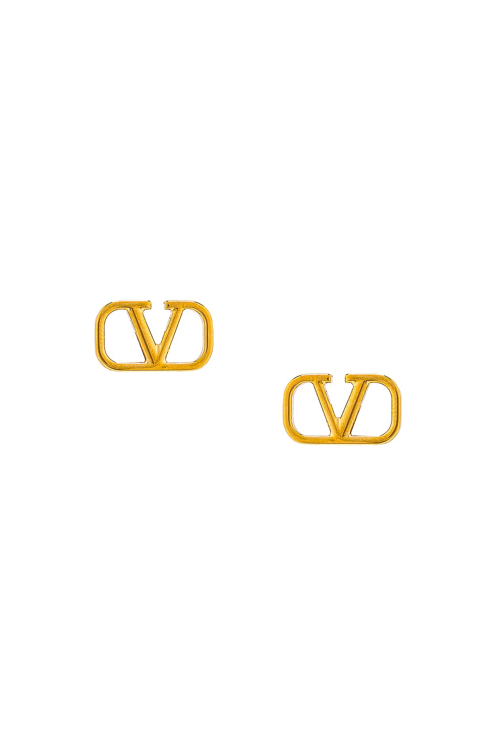 Image 1 of Valentino Garavani V Logo Signature Earrings in Oro