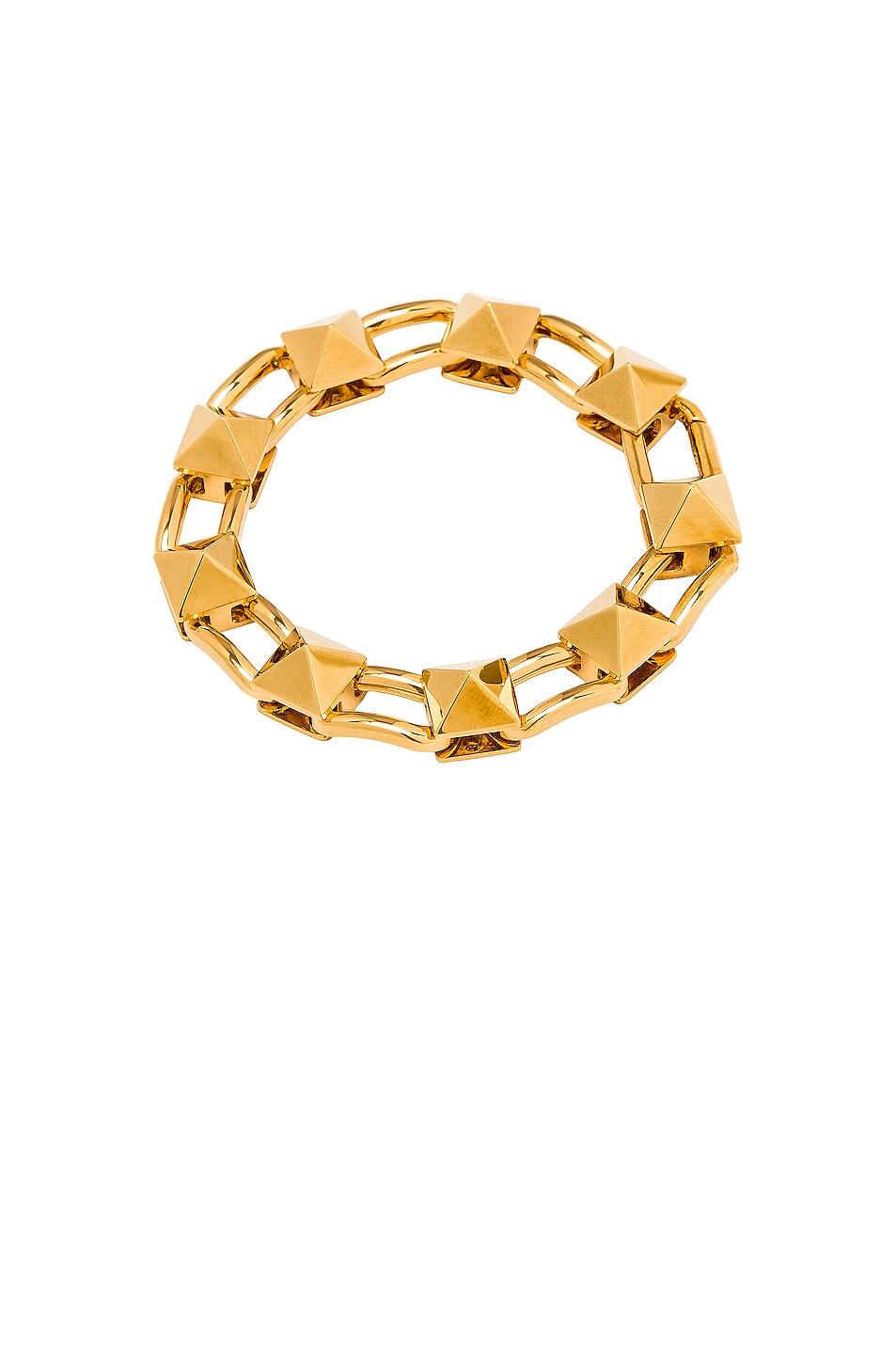 Image 1 of Valentino Garavani Stud Chain Bracelet in Oro