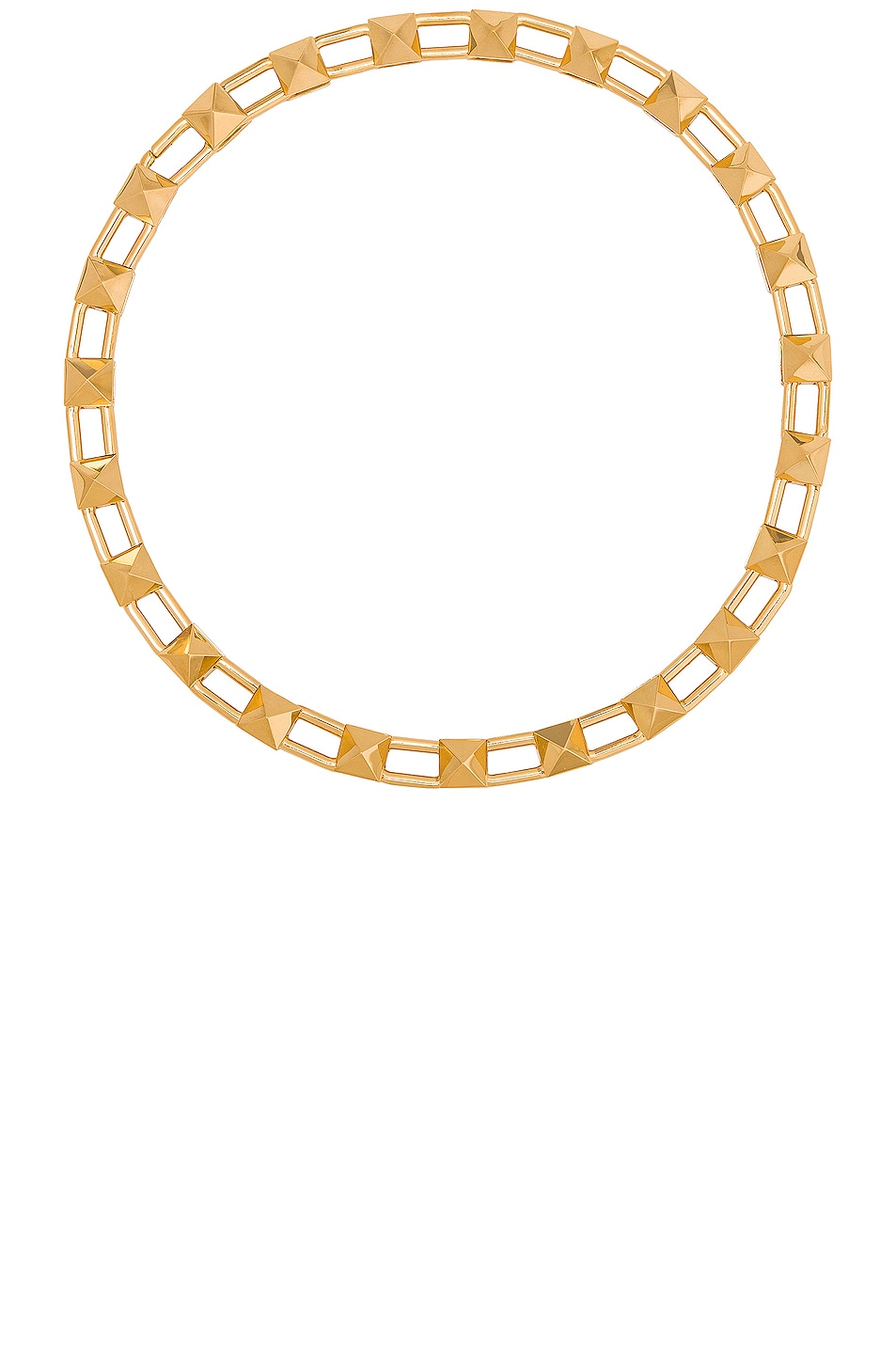 Image 1 of Valentino Garavani Stud Chain Necklace in Oro