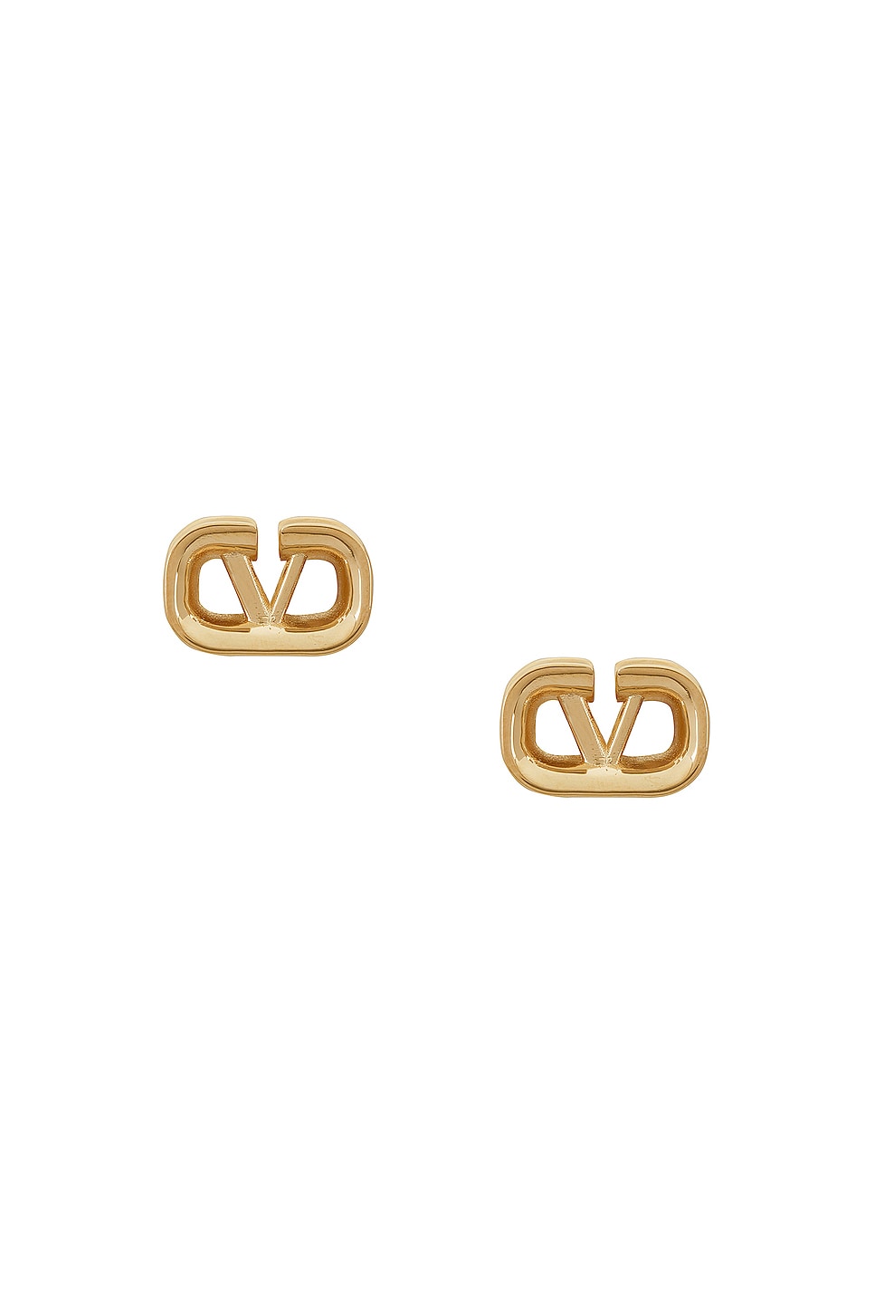 Image 1 of Valentino Garavani V Logo Signature Earrings in Oro 18