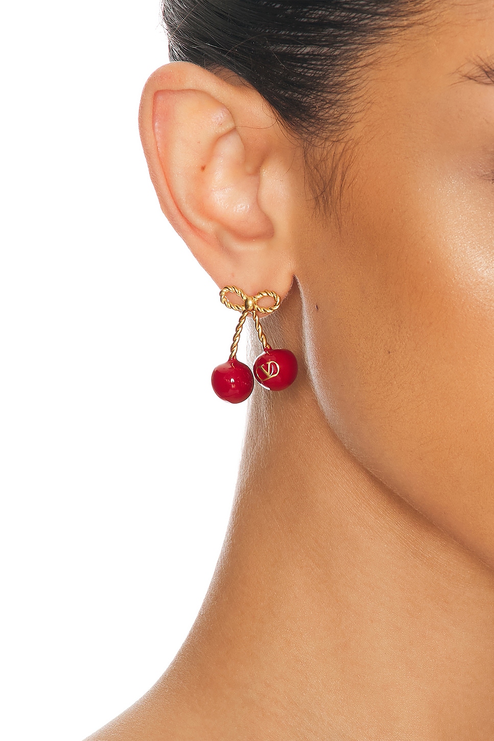 Chez Earrings in Metallic Gold