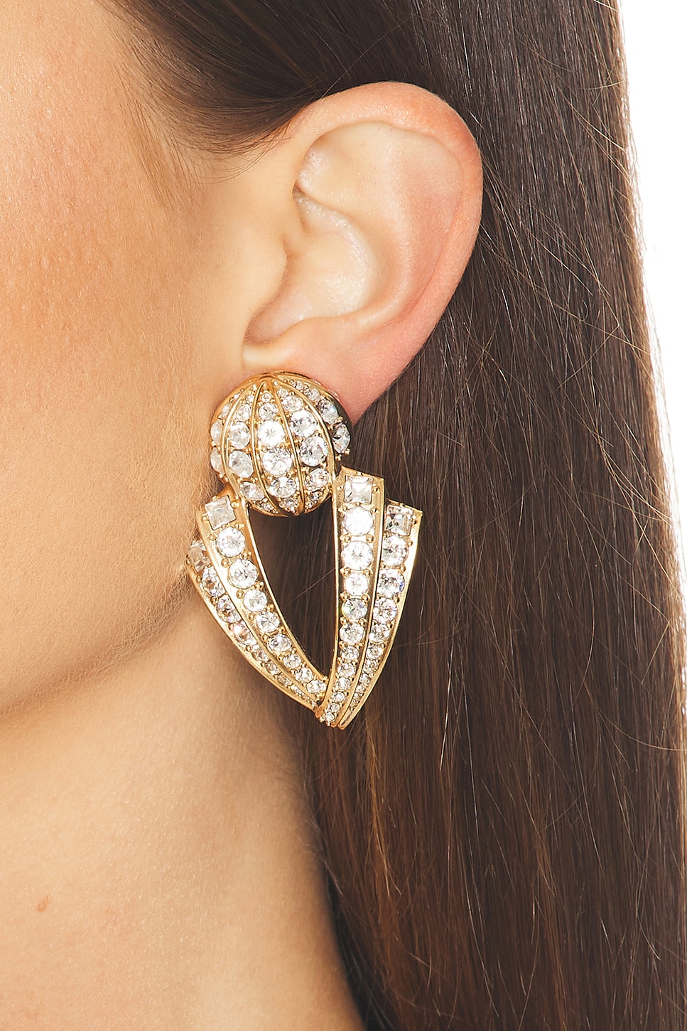 Poetique Des Gouttes Earrings in Metallic Gold