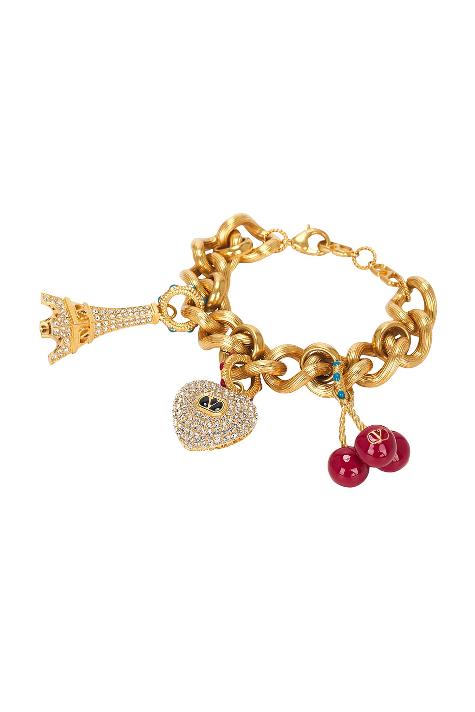 Chez Valentino Bracelet in Metallic Gold