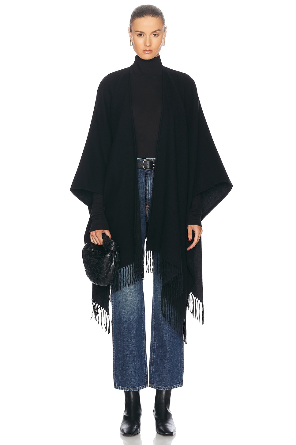 Iconographe Cashmere Poncho in Black