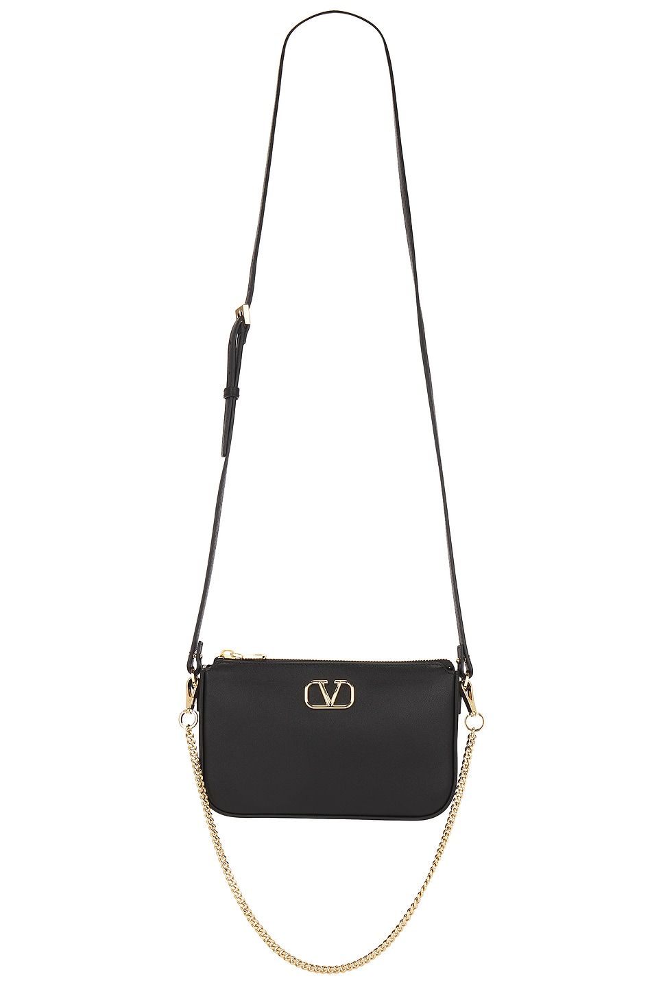 Shop Valentino V Logo Signature Mini Bag In Nero