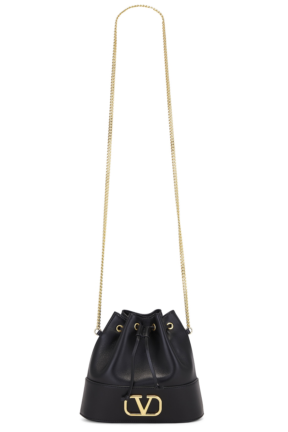 Shop Valentino V Logo Signature Mini Bag In Nero