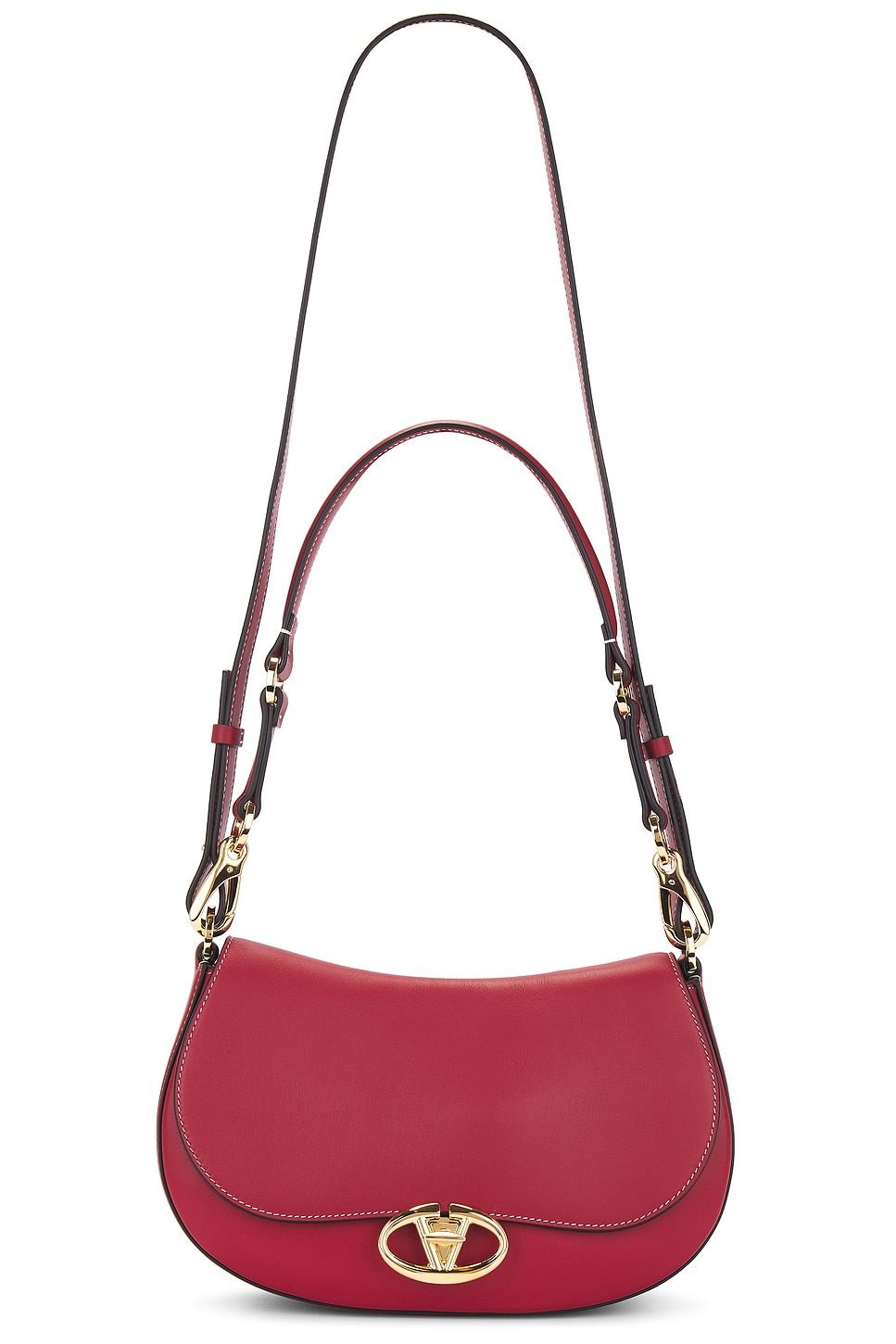 Shop Valentino Logo 2 Shoulder Bag In Rosso