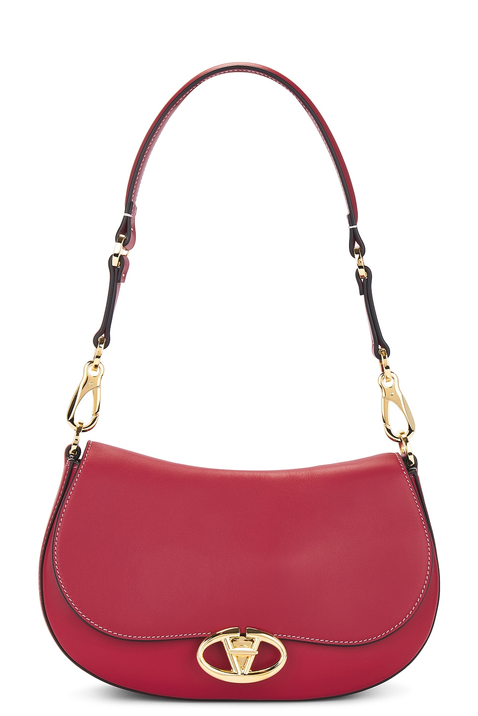 Shop Valentino Logo 2 Shoulder Bag In Rosso