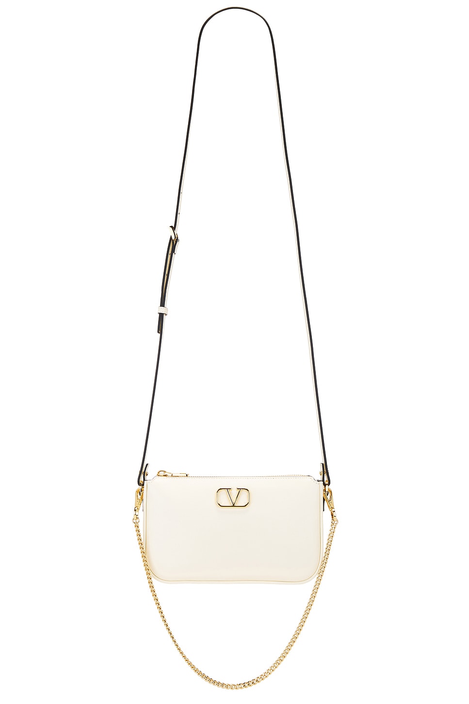 Shop Valentino V Logo Signature Mini Bag In Ivory