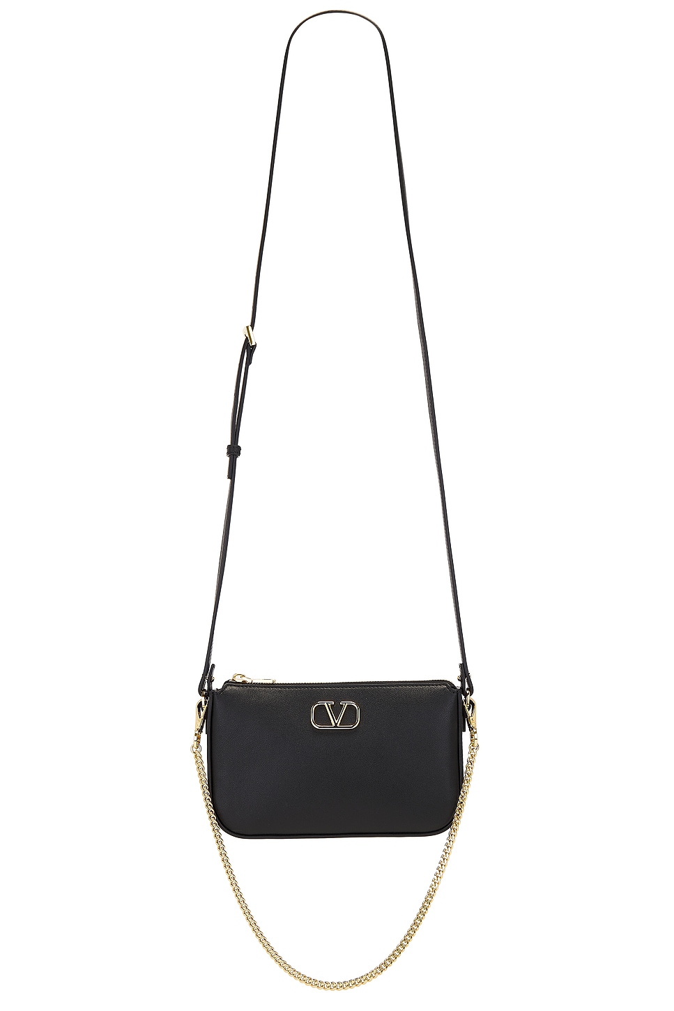 Shop Valentino V Logo Signature Mini Bag In Nero